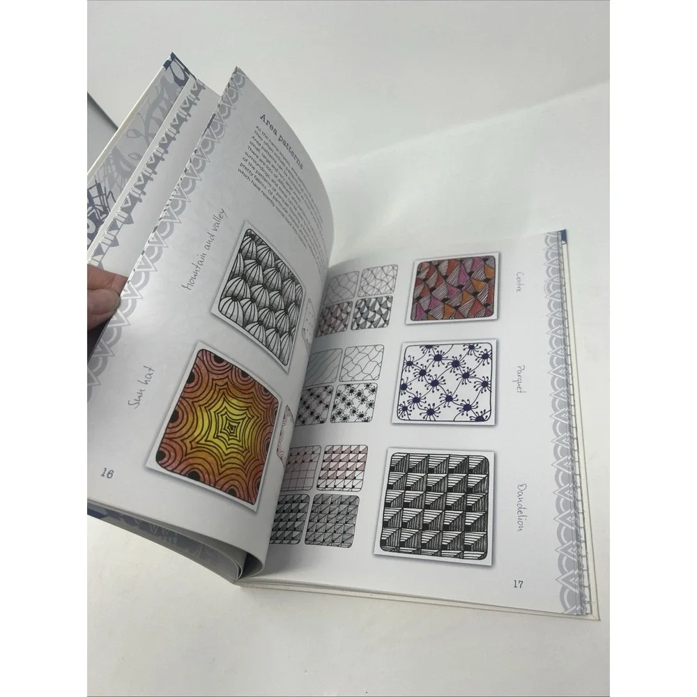Zendoodle Meditative Drawing Susanne Schaadt Full Size Tracings Zentangle NEW